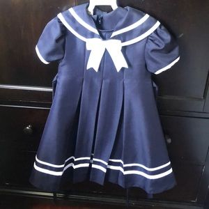 Navy dress for little girls